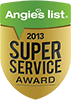 2013 Angie's List Super Service Award Logo