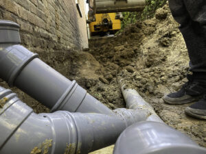 Mahon Plumbing Damaged Sewer Line